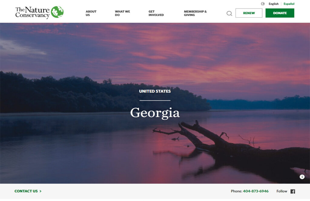The Nature Conservancy website